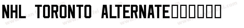 NHL Toronto Alternate字体转换
